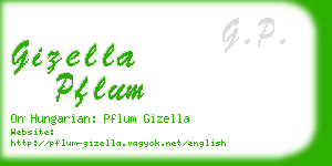 gizella pflum business card